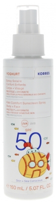 Korres Jogurta Saules Aerosols Komforts Bērniem Ķermenim & Seja SPF50 150 ml