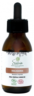 Salvia Nutrition Neitsytkasviöljy Makadamia Luomu 100 ml