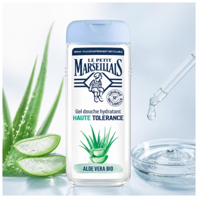 Sprchový gel Le Petit Marseillais Hydratační Vysoká Tolerance Bio Aloe Vera 400 ml