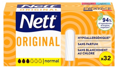 Nett Original Optimal Skydd 32 Normala Tamponger