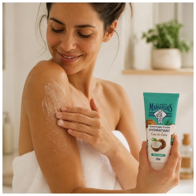 Le Petit Marseillais Nawilżający Peeling do Ciała na Bazie Wody Kokosowej 150 ml