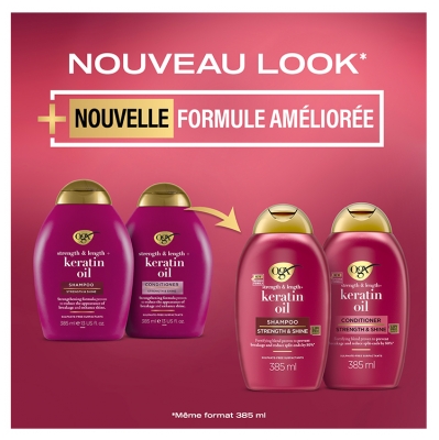 Ogx Shampoing Huile de Kératine 385 ml