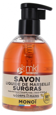MKL Green Nature Savon Liquide de Marseille Surgras Monoï 300 ml
