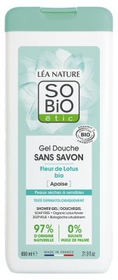 Léa Nature SO BIO étic Gel Douche Sans Savon Fleur de Lotus Bio 650 ml