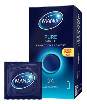 Manix Pure Easy Fit 24 Préservatifs