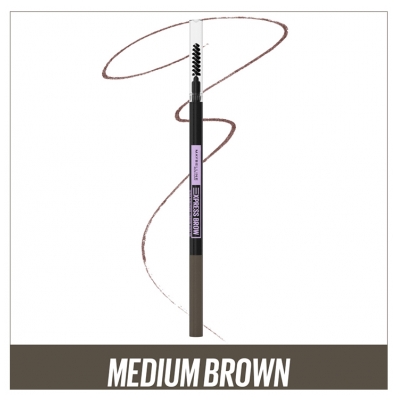 Maybelline New York Express Brow Ultra Slim Crayon à Sourcils Ultra Fin - Teinte : Medium Brown