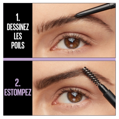 Maybelline New York Express Brow Ultra Slim Crayon à Sourcils Ultra Fin - Teinte : Medium Brown