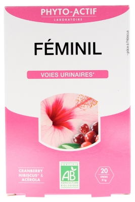 Phyto-Actif Féminil Voies Urinaires Organic 20 Sticks