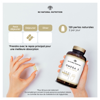 N2 Natural Nutrition Omega 3 120 Capsules