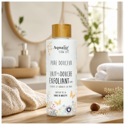 AquaTéal Pure Douceur Duschmjölk Exfolierande 200 ml