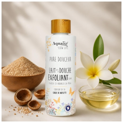 AquaTéal Pure Douceur Duschmjölk Exfolierande 200 ml