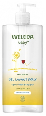 Weleda Gel de Banho Suave Bebé Calêndula 2em1 Sem Perfume 750 ml