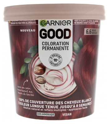 Garnier Good Coloration Permanente Sans Ammoniaque 160 ml - Coloration : 6.6 Rouge Grenade