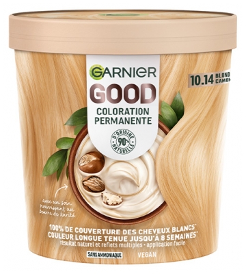 Garnier Good Coloration Permanente Sans Ammoniaque 160 ml - Coloration : 10.14 Blond Très Clair Camomille