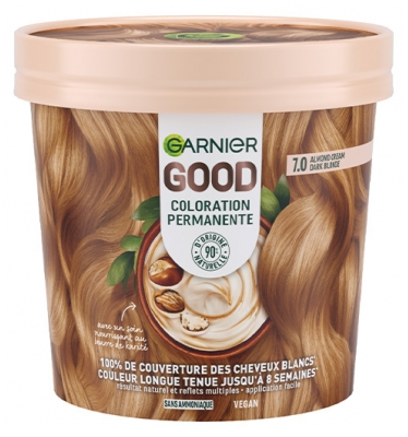 Garnier Good Coloration Permanente Sans Ammoniaque 160 ml - Coloration : 7.0 Blond Foncé Amande
