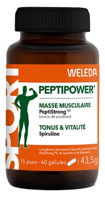 PeptiPower Masse Musculaire Tonus & Vitalité 60 Cápsulas