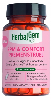 HerbalGem PMS & Pirmsmenstruālais Komforts Bio 30 Kapsulas