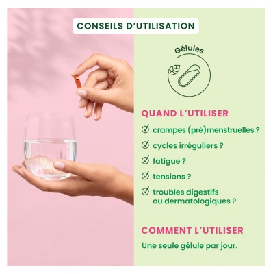 HerbalGem SPM & Confort Prémenstruel Bio 30 Gélules