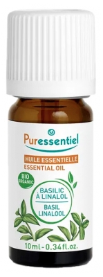 Puressentiel Organic Basil Linalool Essential Oil (Ocimum basilicum ct linalol) 10 ml