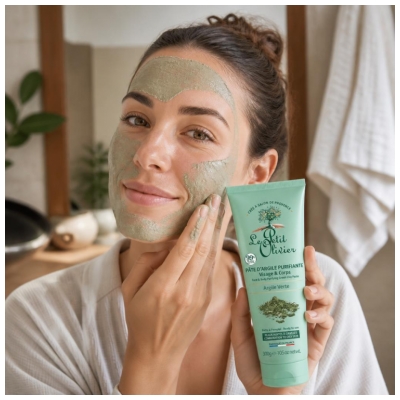 Le Petit Olivier Pasta d'Argilla Verde Purificante 300 g