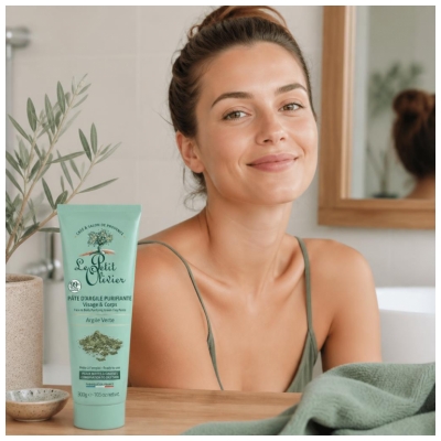 Le Petit Olivier Pasta d'Argilla Verde Purificante 300 g