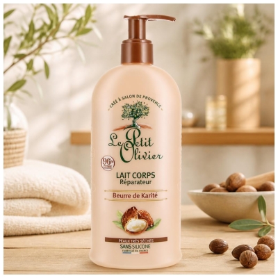 Laptele de Corp Reparator cu Unt de Shea Le Petit Olivier 250 ml