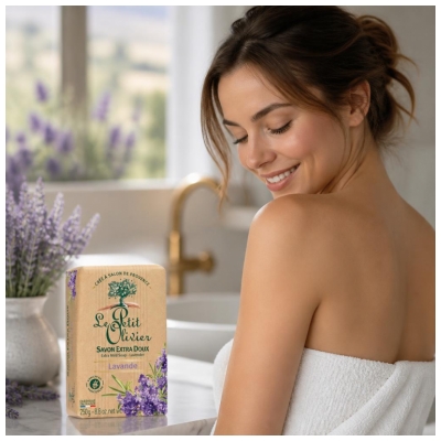 Săpun Extra Blând cu Lavandă Le Petit Olivier 250 g