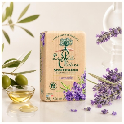 Săpun Extra Blând cu Lavandă Le Petit Olivier 250 g