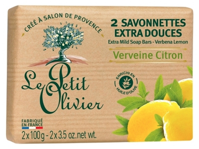 Săpunuri Extra Delicate Le Petit Olivier Verbina Lămâie 2 x 100 g