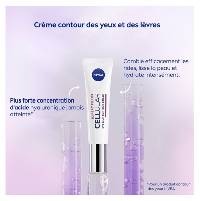 Nivea Cellular Expert Filler Crème Soin Contour des Yeux et des Lèvres Repulpant 15 ml