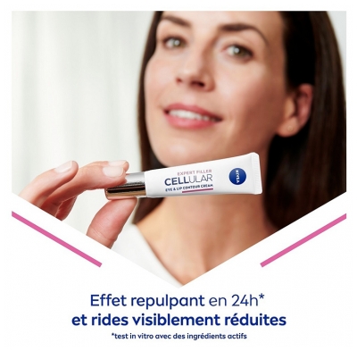 Nivea Cellular Expert Filler Crème Soin Contour des Yeux et des Lèvres Repulpant 15 ml