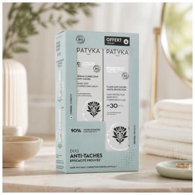 PATYKA Anti-Taches Perfect Korrigerende Anti-Plet Serum Bio 30 ml + Anti-Plet Fluide SPF30 Bio 40 ml Gratis