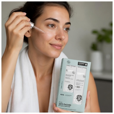 SERUL CORECTOR ANTI-PETE PATYKA Perfect Bio 30 ml + FLUIDUL ANTI-PETE SPF30 Bio 40 ml Oferit