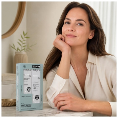 SERUL CORECTOR ANTI-PETE PATYKA Perfect Bio 30 ml + FLUIDUL ANTI-PETE SPF30 Bio 40 ml Oferit
