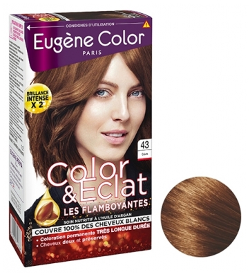 Eugène Color Color & Eclat - Les Flamboyantes Coloration Permanente Très Longue Durée - Coloration : 43 Cuivre