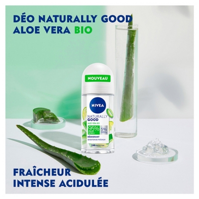 Nivea Naturally Good Déodorant Protection 24H à l'Aloe Vera Bio Roll-On 50 ml