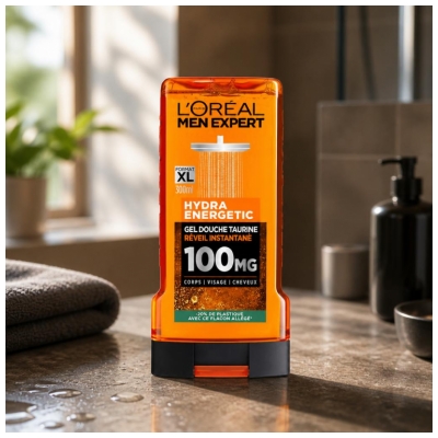 L'Oréal Paris Men Expert Hydra Energetic Gel za prhanje Taurin 300 ml