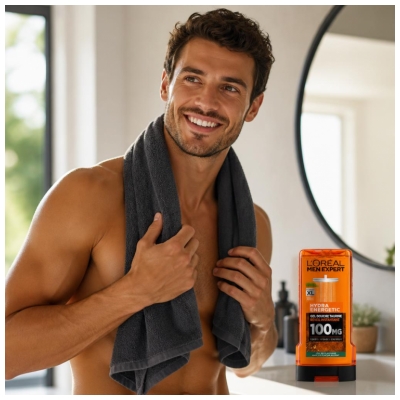 L'Oréal Paris Men Expert Hydra Energetic Gel za prhanje Taurin 300 ml