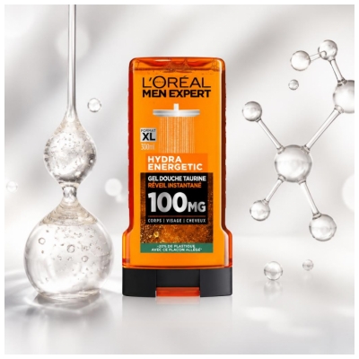 L'Oréal Paris Men Expert Hydra Energetic Gel za prhanje Taurin 300 ml