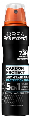 L'Oréal Paris Men Expert Carbon Protect Déodorant Anti-Transpirant 72H Spray 5en1 50 ml