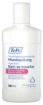 TePe Feuchtigkeitsspendendes Mundbad Trockener Mund Nicht Aromatisiert 500 ml
