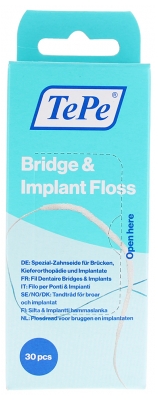 TePe Tandtråd Bridge & Implantat 30 Stykker