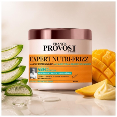 Franck Provost Expert Nutri-Frizz Profesionālā Maska Ļoti Sausiem vai Cirtainiem Matiem 48H 400 ml
