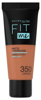 Maquillaje Fluido Mate Fit Me + Poreless 30 ml - Tinte: 350 Caramelo