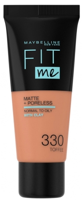 Maquillaje Fluido Mate Fit Me + Poreless 30 ml - Tinte: 330 Caramelo dorado