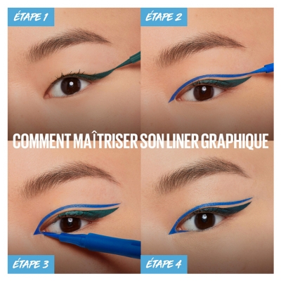 Maybelline New York Hyper Precise Eyeliner Feutre 1 ml - Teinte : 730 Emerald