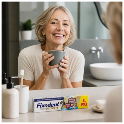 Fixodent Pro Ultimate Cremă Adezivă Aromă Proaspătă 57 g