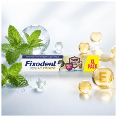 Fixodent Pro Ultimate Cremă Adezivă Aromă Proaspătă 57 g