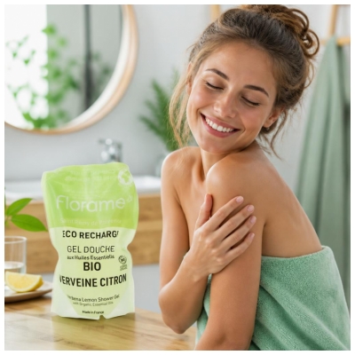 Florame Organic Verbena Lemon Douchegel Eco-Refill 700 ml