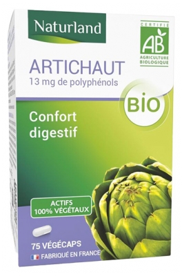 Naturland Alcachofra Bio 75 Cápsulas Vegetais